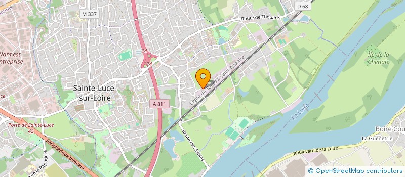 localisation de l'entreprise B&M  SAINTE-LUCE-SUR-LOIRE