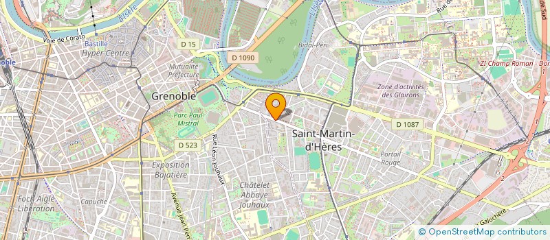 localisation de l'entreprise B M A  SAINT-MARTIN-D'HERES