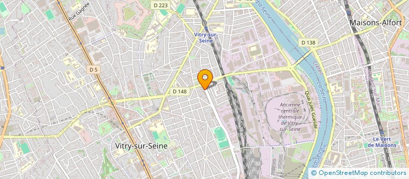 localisation de l'entreprise B.M.A à VITRY-SUR-SEINE