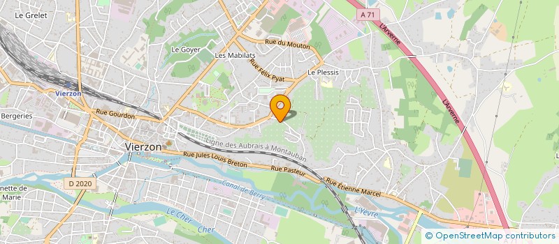 localisation de l'entreprise B.M.A  VIERZON