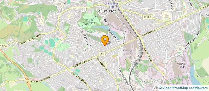localisation de l'entreprise B.M.A. à LE CREUSOT