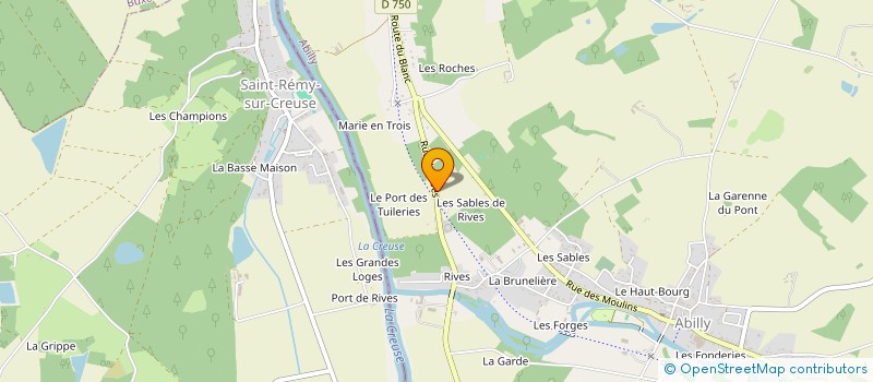 localisation de l'entreprise B.M.A.  ABILLY