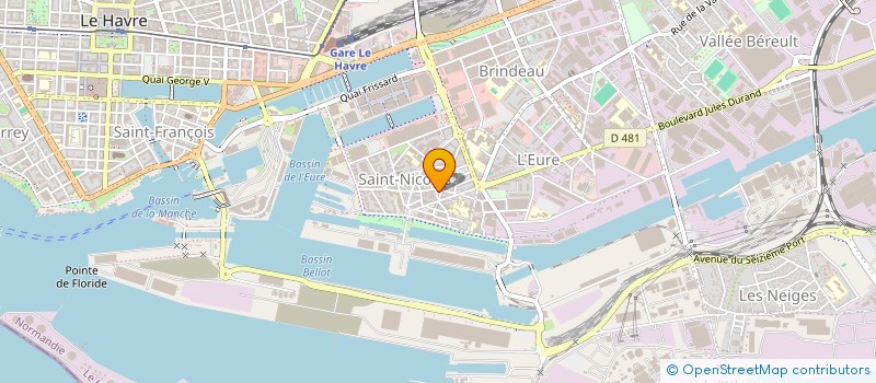 localisation de l'entreprise B.M.A  LE HAVRE