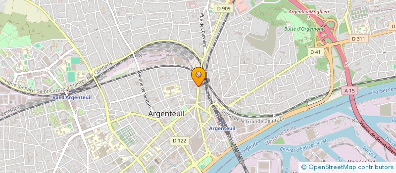 localisation de l'entreprise B.M.A BAT à ARGENTEUIL