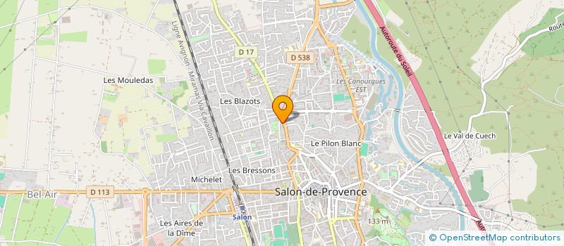 localisation de l'entreprise B.M.A. INFORMATIQUE ET GESTION  SALON-DE-PROVENCE