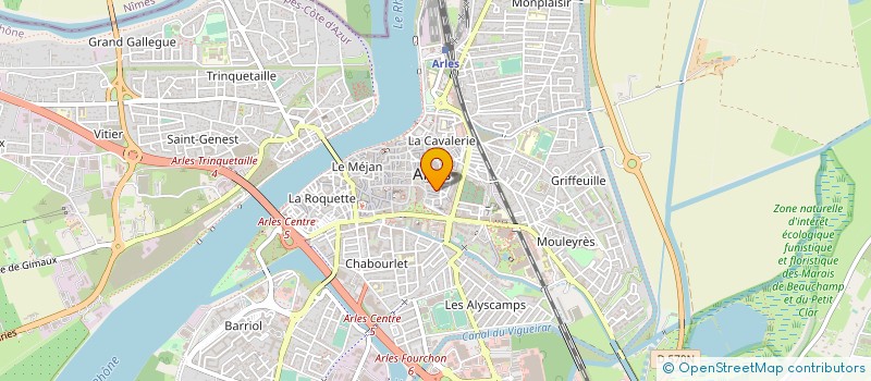 localisation de l'entreprise B M AF  ARLES