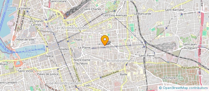localisation de l'entreprise B&M ASSOCIES à MARSEILLE