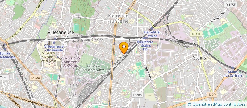 localisation de l'entreprise B.M AUTO à PIERREFITTE-SUR-SEINE
