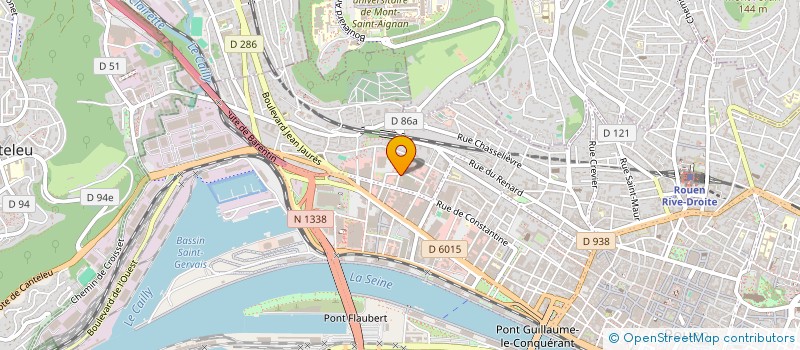 localisation de l'entreprise B.M.AUTOS à ROUEN