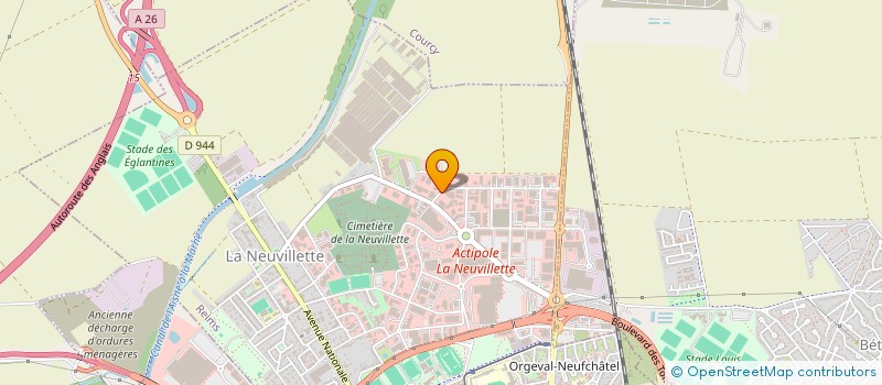 localisation de l'entreprise B.M.B.  REIMS