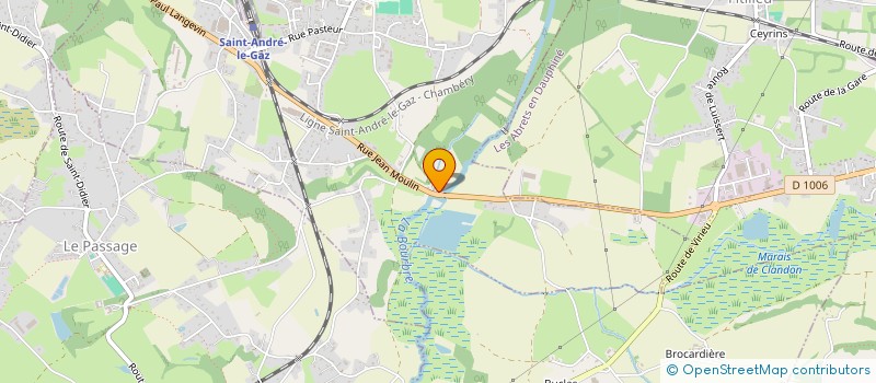 localisation de l'entreprise B.M.B.  SAINT-ANDRE-LE-GAZ