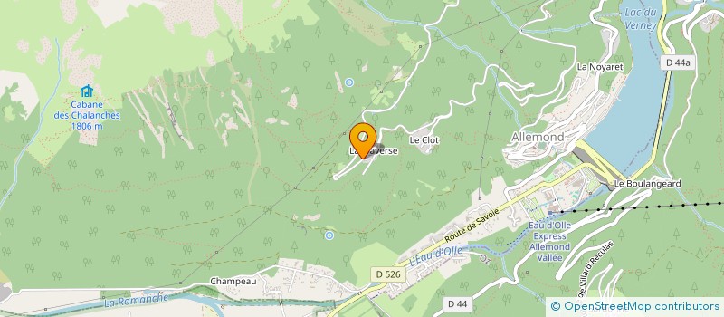 localisation de l'entreprise B.M.B.A. - BONNET MACONNERIE BETON ARME  ALLEMOND