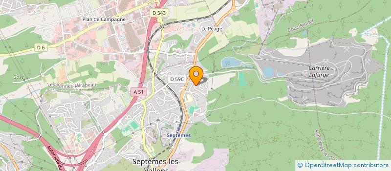 localisation de l'entreprise B M B CONSEILS  SEPTEMES LES VALLONS