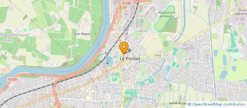 localisation de l'entreprise B.M BATIMENT à LE PONTET