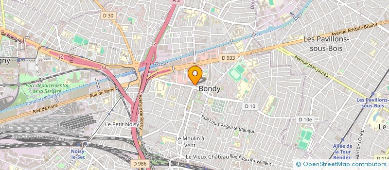 localisation de l'entreprise B-M BATIMENT à DRANCY