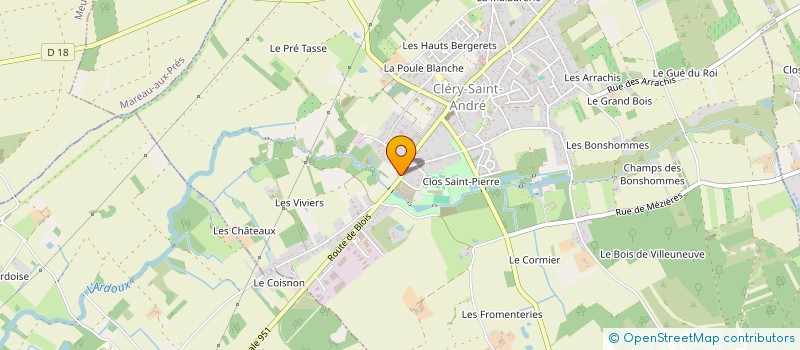 localisation de l'entreprise B.M.C. à CLERY-SAINT-ANDRE