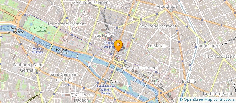 localisation de l'entreprise B.M.C.  PARIS