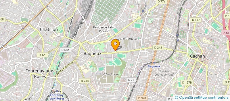 localisation de l'entreprise B.M.C. à BAGNEUX