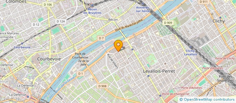 localisation de l'entreprise B.M.C HORS MEDIA  LEVALLOIS-PERRET