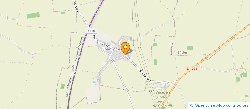 localisation de l'entreprise B.M.C.J.  CHAMPDEUIL