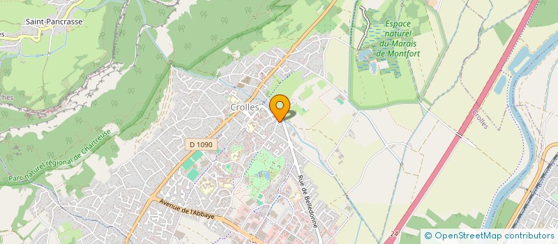 localisation de l'entreprise B.M.C.O  CROLLES