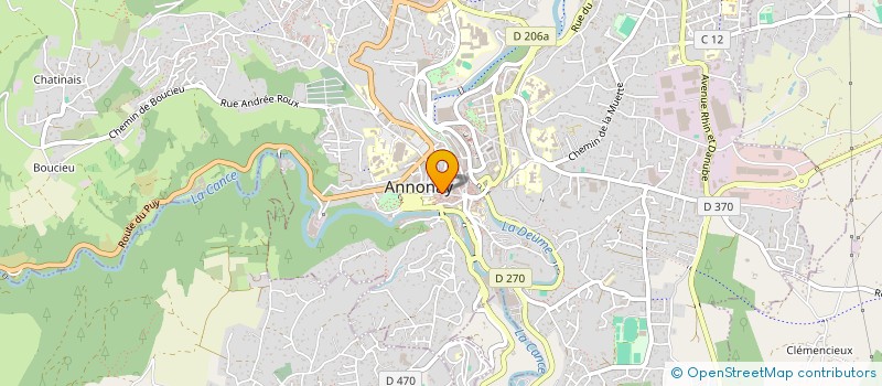 localisation de l'entreprise B M C RENOVATION à ANNONAY