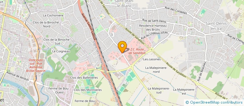 localisation de l'entreprise B&M CAPHORIZON à SAINT-JEAN-LE-BLANC