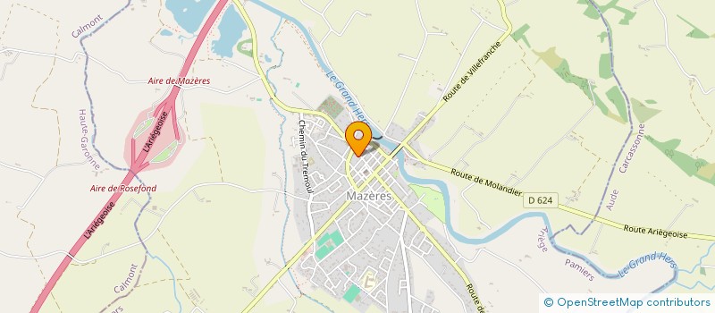 localisation de l'entreprise B.M. CONCEPT  MAZERES