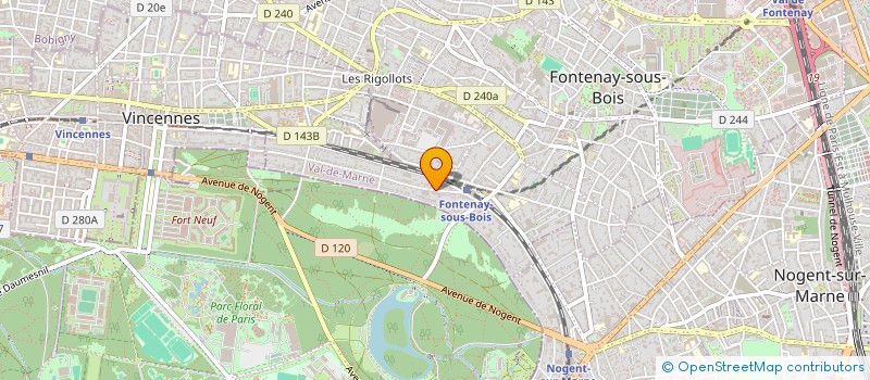 localisation de l'entreprise B M CONSULTING à FONTENAY-SOUS-BOIS