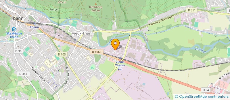 localisation de l'entreprise B M CROISIERE  VIEUX-THANN