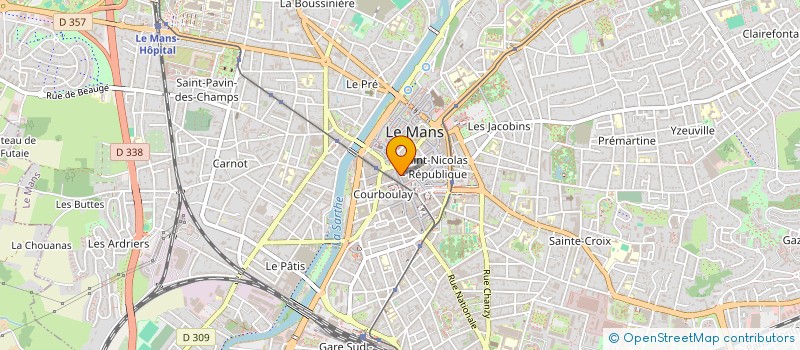 localisation de l'entreprise B M D  LE MANS