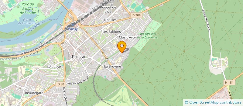 localisation de l'entreprise B&M.D CONSULTING  POISSY