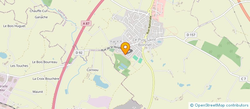 localisation de l'entreprise B.M. DEVELOPPEMENT à CHOLET