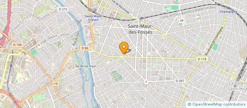 localisation de l'entreprise B M EQUIPEMENTS  SAINT-MAUR-DES-FOSSES