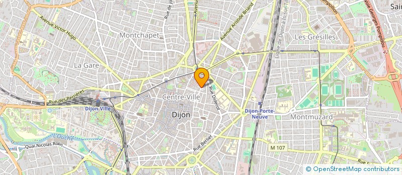 localisation de l'entreprise B. M. EST à DIJON