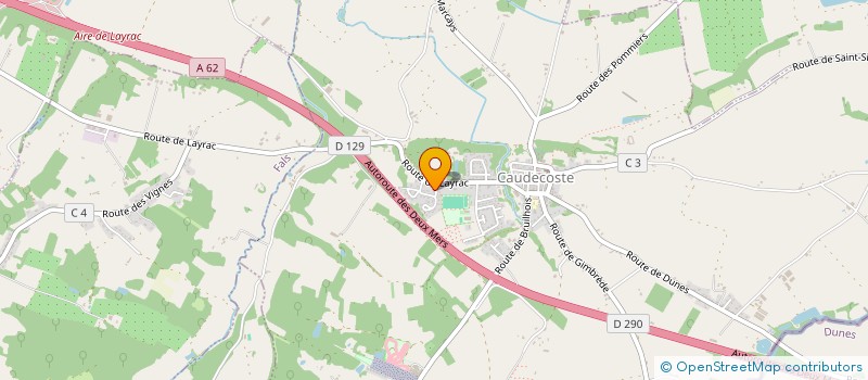 localisation de l'entreprise B.M. EXPRESS  CAUDECOSTE