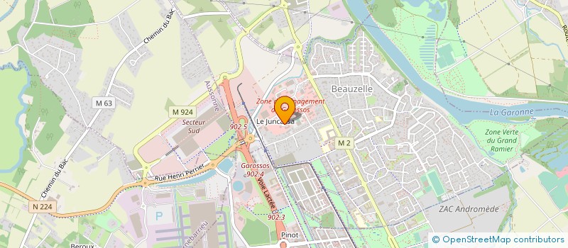 localisation de l'entreprise B M F  BEAUZELLE