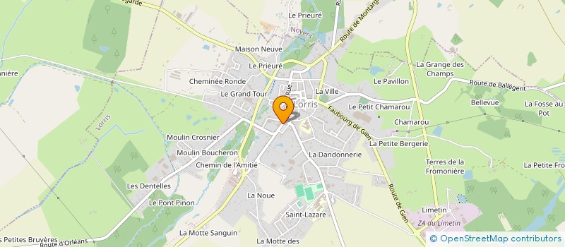 localisation de l'entreprise B.M.F. à LORRIS