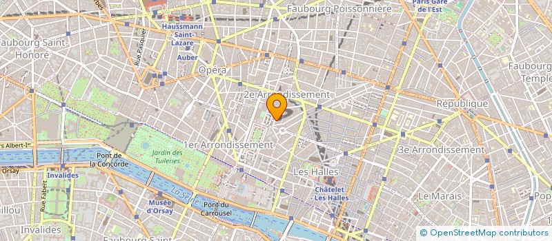 localisation de l'entreprise B.M.F.  PARIS