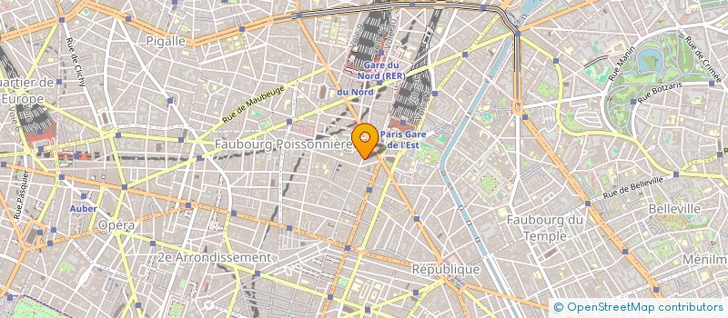 localisation de l'entreprise B.M.G.  PARIS