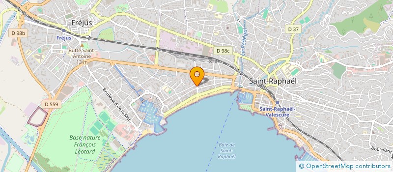 localisation de l'entreprise B M G à FREJUS