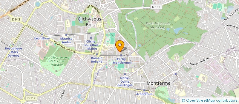 localisation de l'entreprise B.M.G à CLICHY-SOUS-BOIS