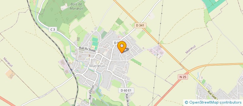 localisation de l'entreprise B.M.G  MAROEUIL