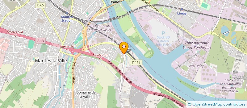 localisation de l'entreprise B M G  MANTES-LA-VILLE