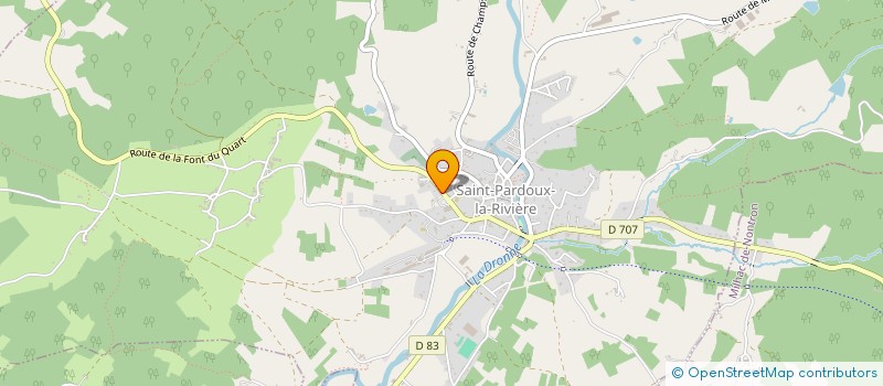 localisation de l'entreprise B.M.G.V.  PIEGUT-PLUVIERS