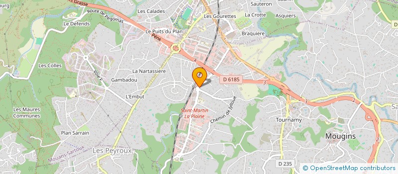 localisation de l'entreprise B&M GROUPE  MOUGINS