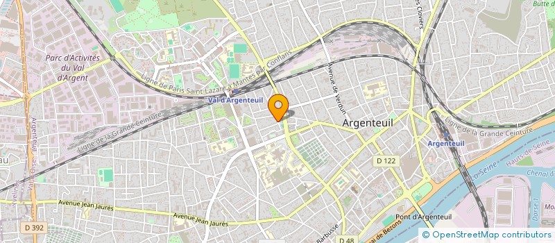 localisation de l'entreprise B M H  ARGENTEUIL