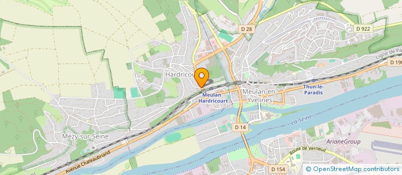 localisation de l'entreprise B M H  HARDRICOURT