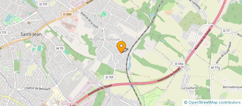 localisation de l'entreprise B.M.I.  ROUFFIAC-TOLOSAN