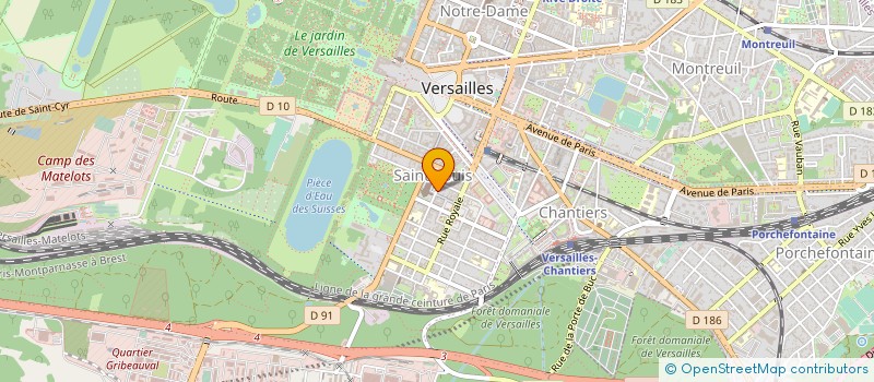 localisation de l'entreprise B.M.I à VERSAILLES